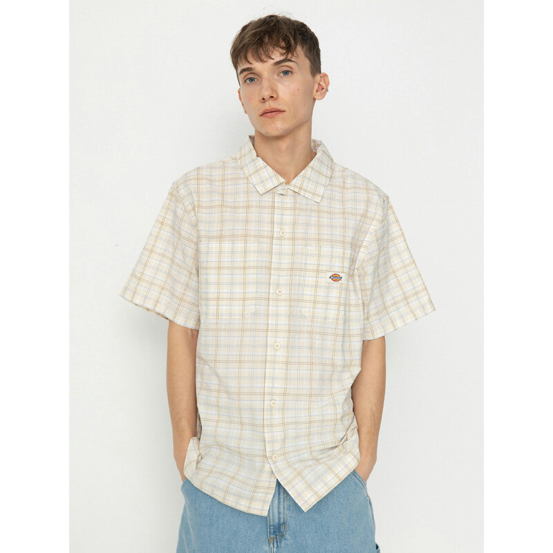 Dickies Surry Shirt (outdoor check whitecap)hnědá