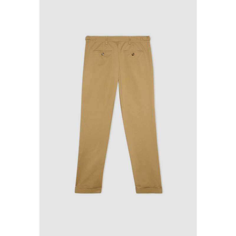 DEFACTO Tapered Fit Double Hem Twill Trousers