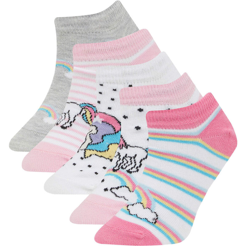 DEFACTO Girls 5 Pack Cotton Booties Socks