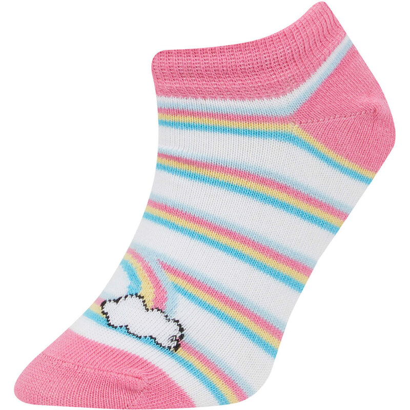 DEFACTO Girls 5 Pack Cotton Booties Socks