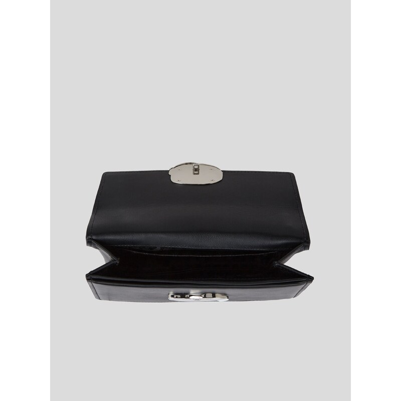 Černá dámská kožená kabelka KARL LAGERFELD Ikonik 2.0 Leather - Dámské