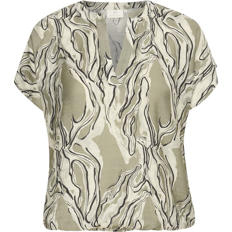 Kaffe Halenka Elino khaki / zelený melír / černá 92738598