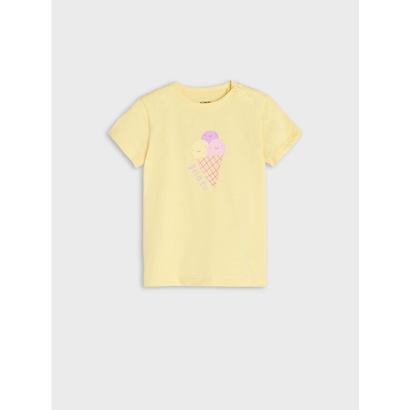 Sinsay - Sada 3 triček - žlutá