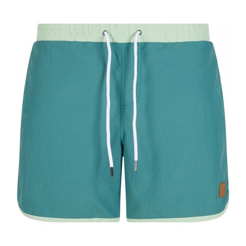 Pánské koupací šortky Urban Classics Retro - zelené