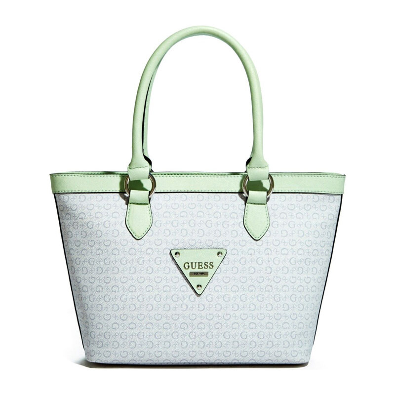 Guess kabelka Aislin logo carryall mint