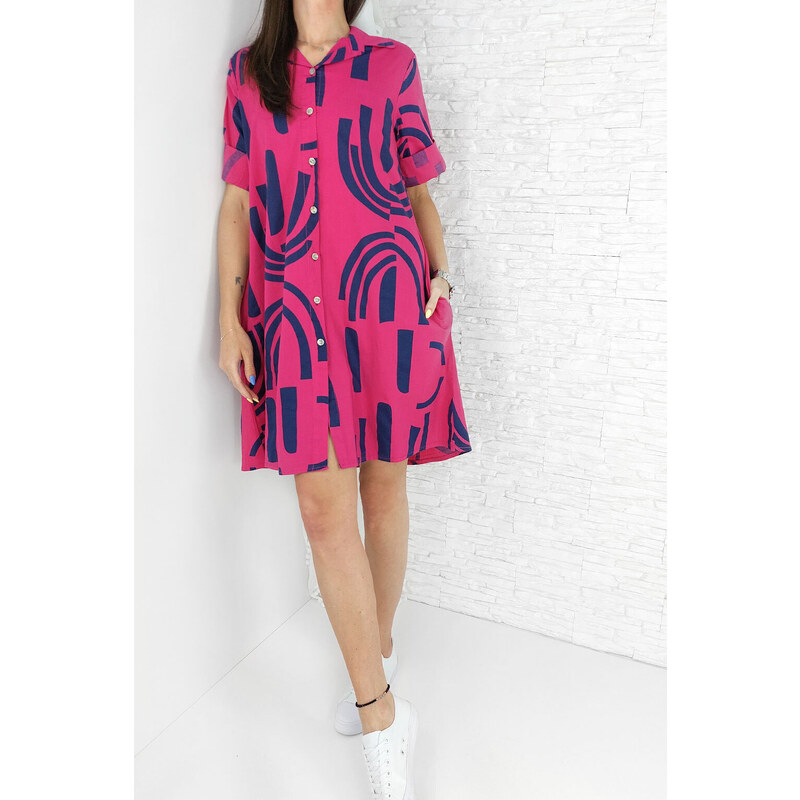 New collection Košilové oversize šaty MA-24080FU 92282395