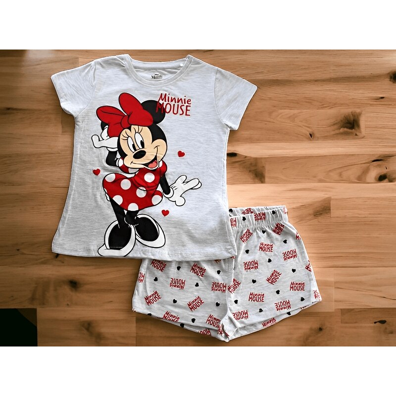 Minnie Mouse letní pyžamo šedé