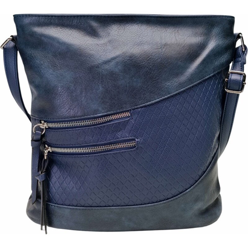 Tapple Tmavě modrá crossbody kabelka s líbivou texturou Rosita 63467931