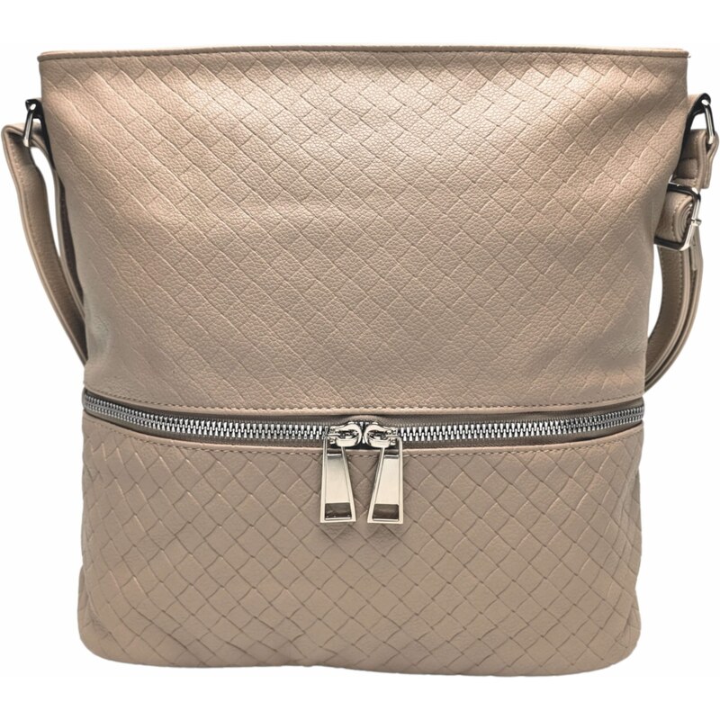 Tapple Světle hnědá crossbody kabelka se vzorem Tania
