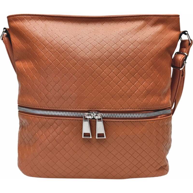 Tapple Středně hnědá crossbody kabelka se vzorem Tania 75403486