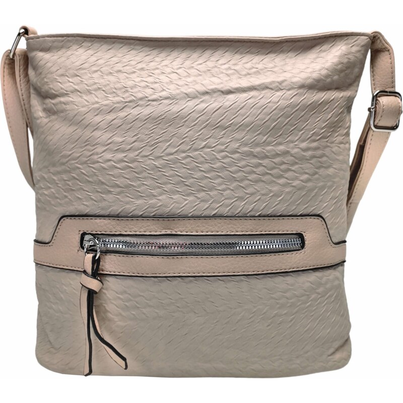 Tapple Béžová crossbody kabelka s kapsou