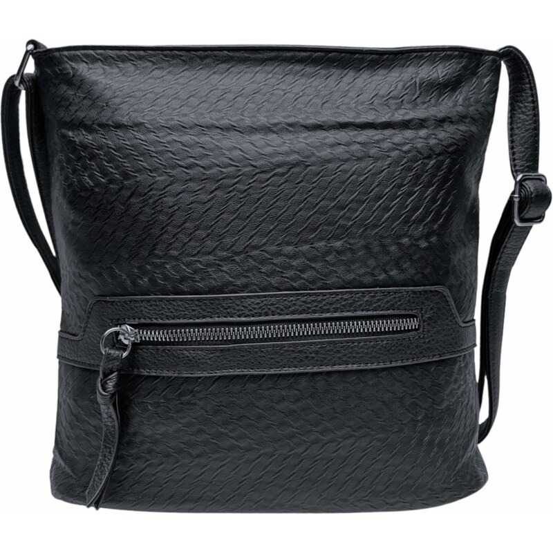 Tapple Černá crossbody kabelka s kapsou