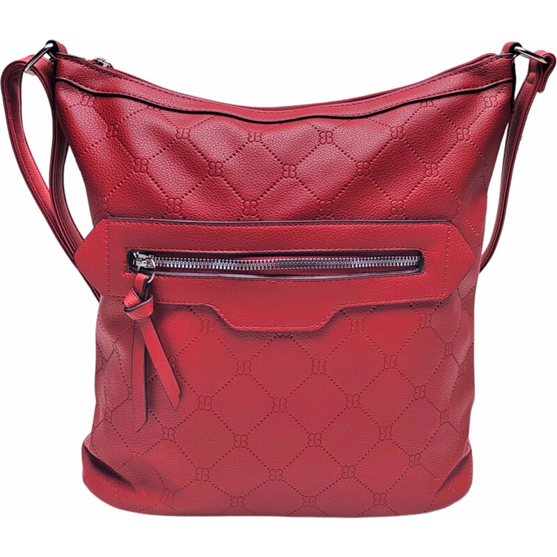 Tapple Tmavě červená crossbody kabelka se vzory Raika