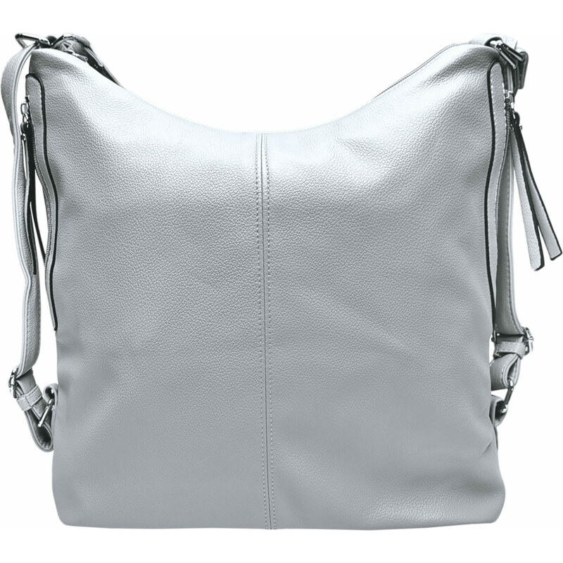 Tapple Velký světle šedý kabelko-batoh s bočními kapsami Hayka