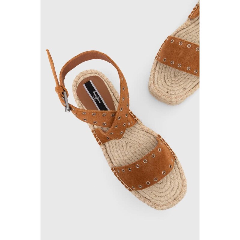 Semišové sandály Pepe Jeans PLS90657