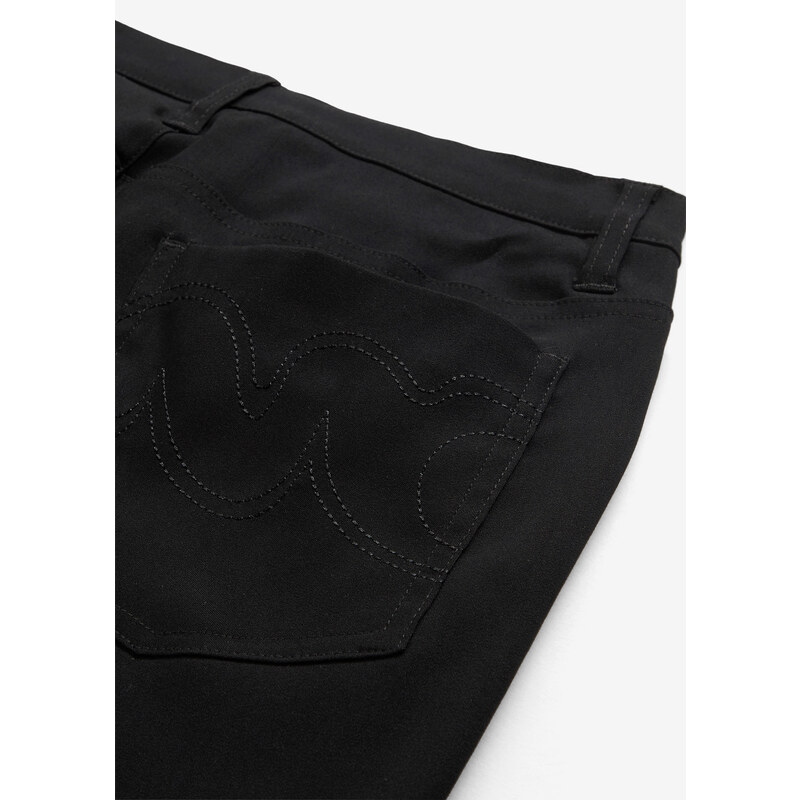 bonprix Strečové bengalínové kalhoty Straight Černá