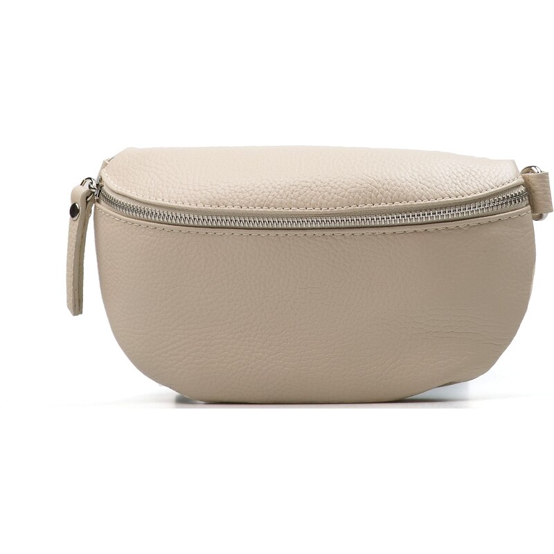 Blaire Kožená crossbody ledvinka Tamra béžová 72001047