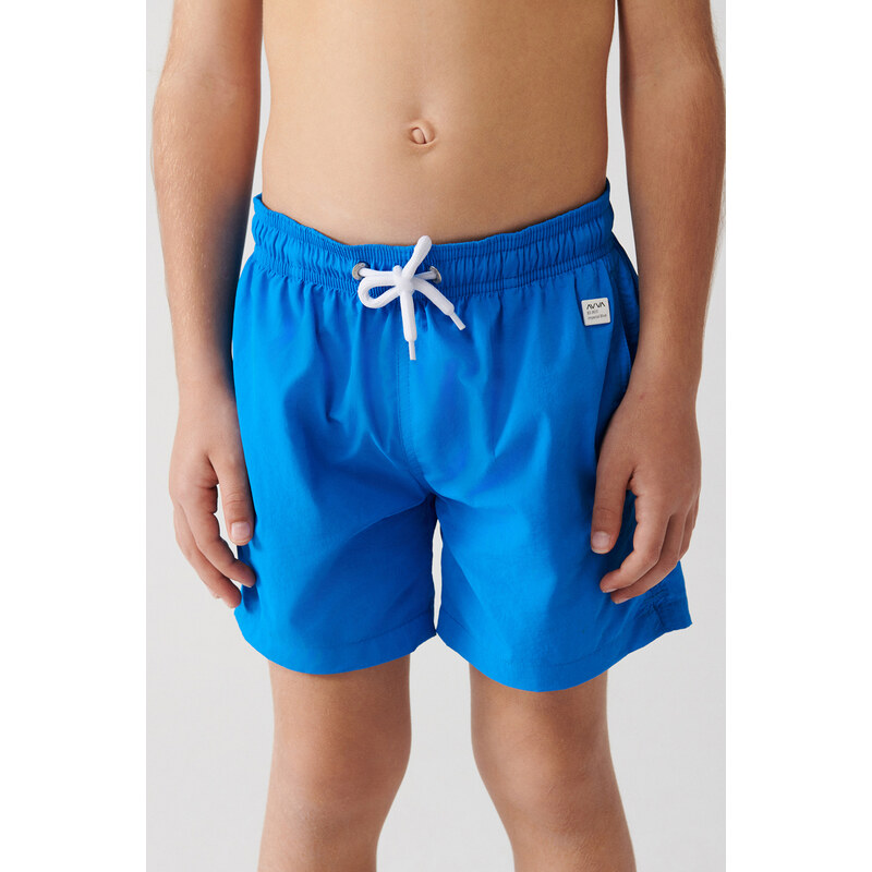 Avva Saks Fast Drying Standard Size Plain Children's Special Boxed Comfort Fit Swimsuit Sea Shorts