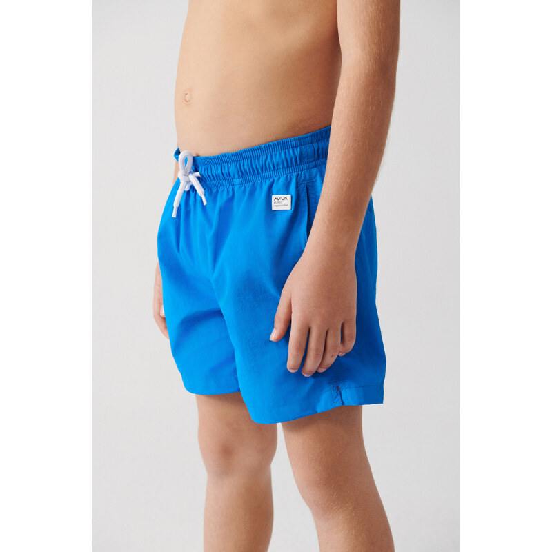 Avva Saks Fast Drying Standard Size Plain Children's Special Boxed Comfort Fit Swimsuit Sea Shorts