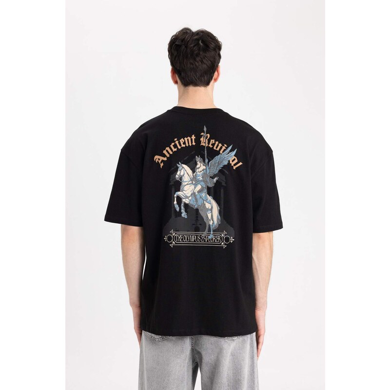 DEFACTO Oversize Fit Crew Neck T-Shirt