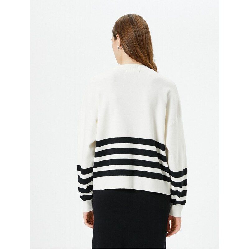 Koton Oversize Sweater Crew Neck Long Sleeve