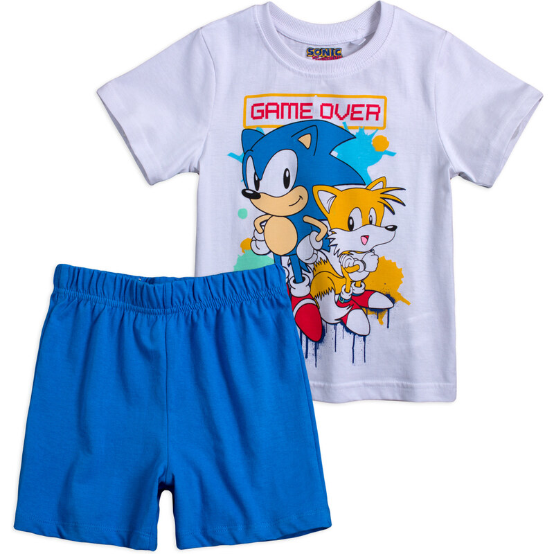 Chlapecké pyžamo SONIC GAME OVER bílé 91877104