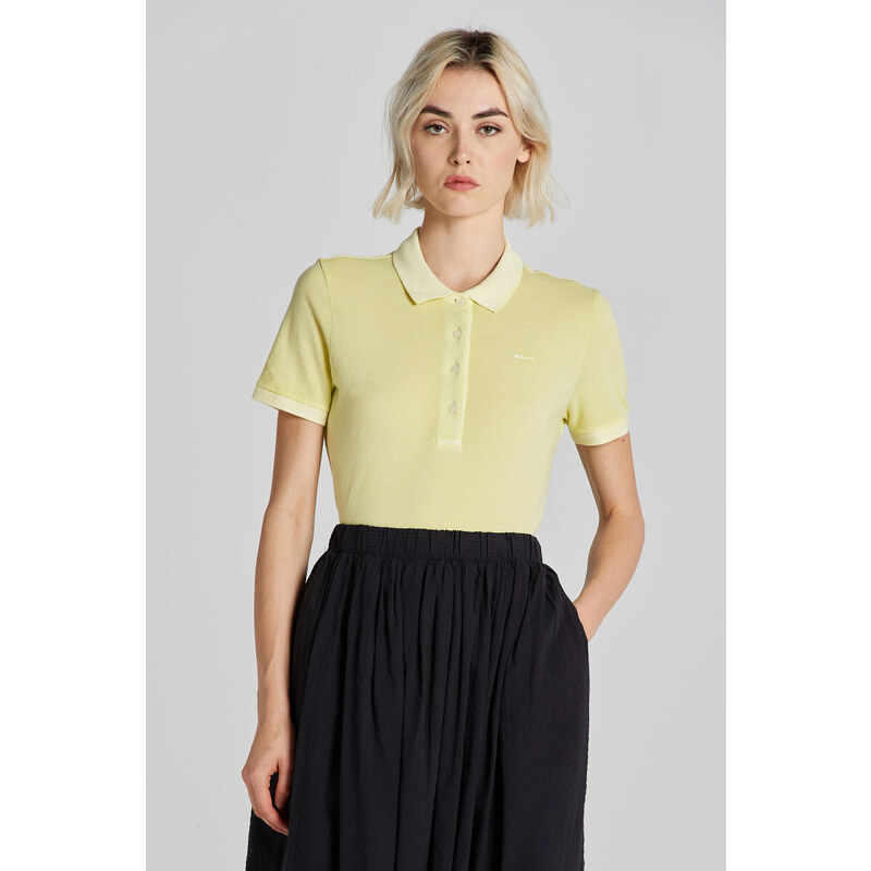 POLOKOŠILE GANT SUNFADED SS PIQUE POLO PASTEL LIME 91881758
