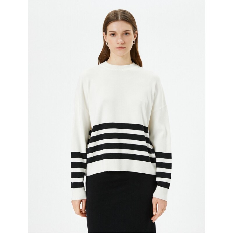 Koton Oversize Sweater Crew Neck Long Sleeve