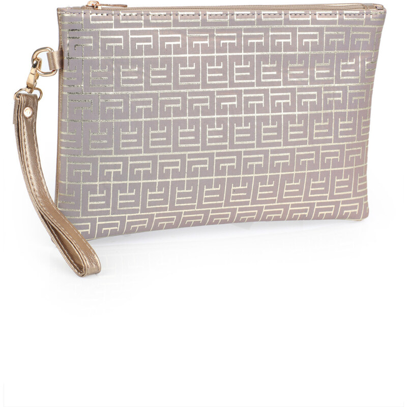 Capone Outfitters Satin Labyrinth Patterned Paris Women's Clutch Bag