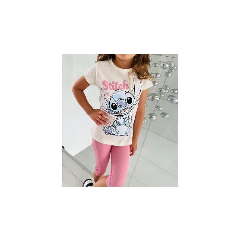By Mini - butik Lilo & Stitch triko + kraťasy pink