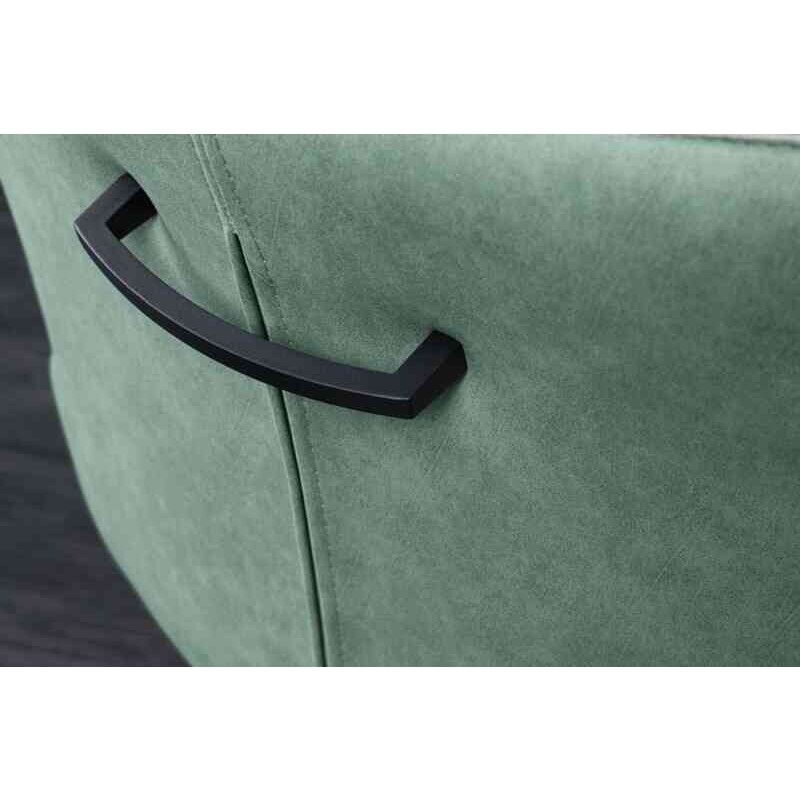 invicta interior Jídelní židle Alpine otočná šedá/zelená - 2ks