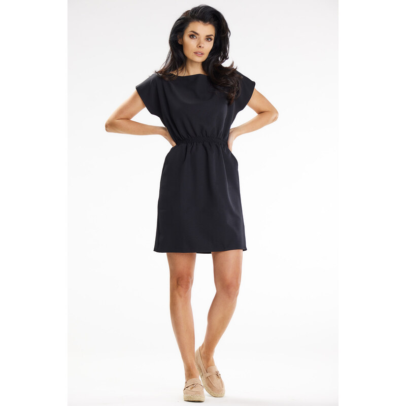 Awama Womans Dress A646 Black