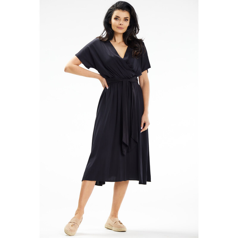 Awama Womans Dress A642 Black