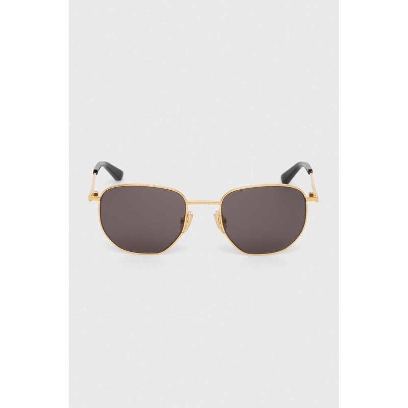 Sluneční brýle Bottega Veneta zlatá barva, BV1301S