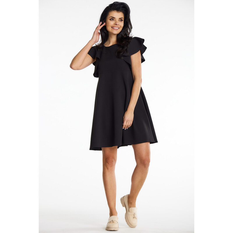 Awama Womans Dress A643 Black