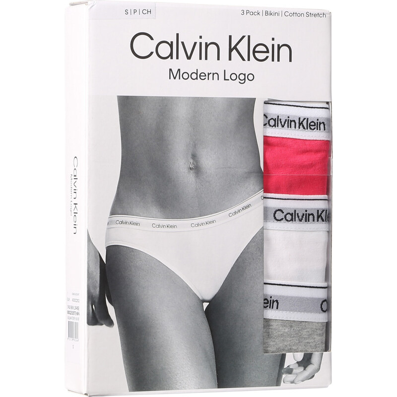 3PACK dámské kalhotky Calvin Klein vícebarevné (QD5207E-NP4)