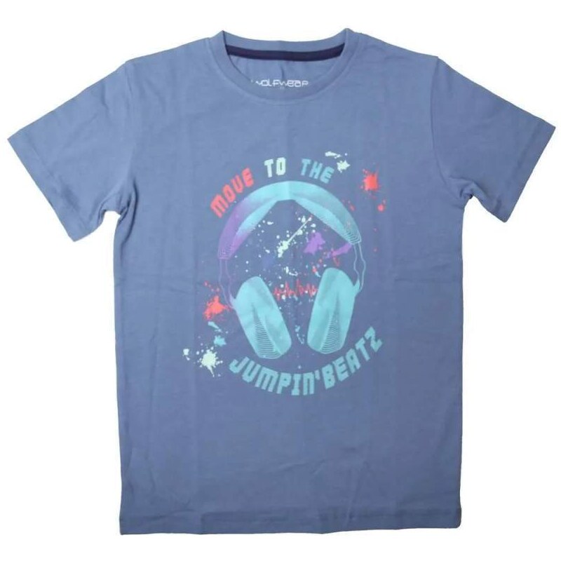 Wolf (ušito v Číně) Chlapecké tričko Wolf S2402 modré