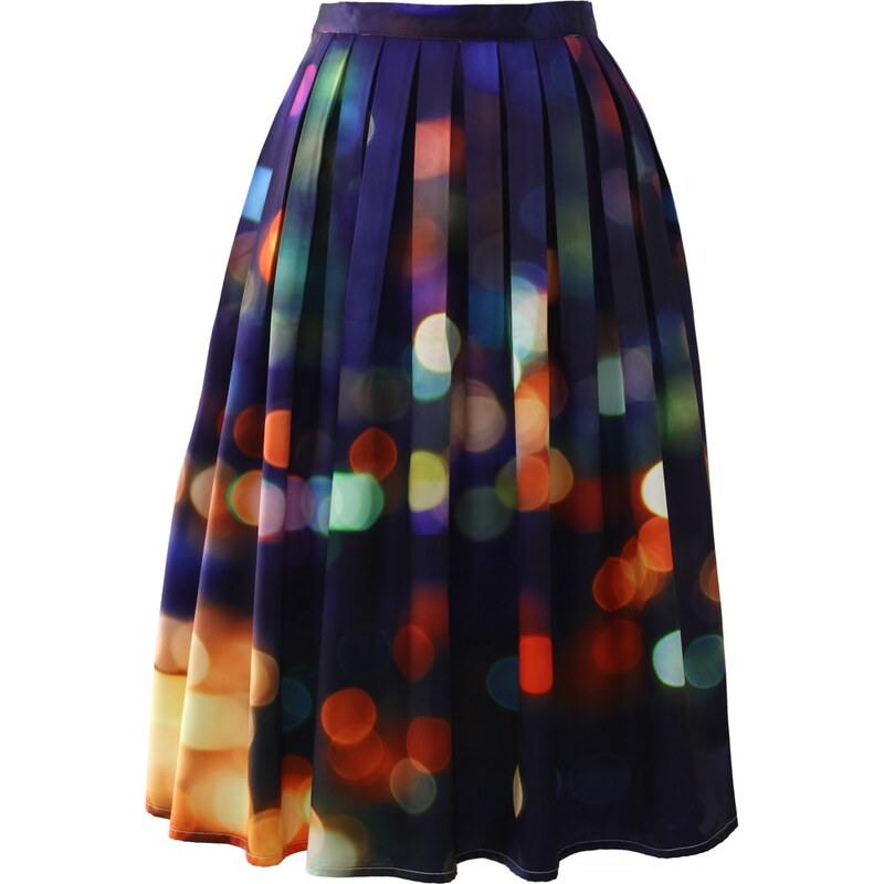 CHICWISH Dámská sukně Midi Neon Light Velikost: M