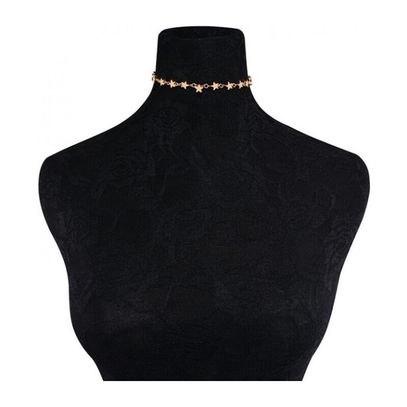 Flamenco Mystique Hvězdný náhrdelník bez niklu a chromu, délka 29-38 cm, z obecných kovů