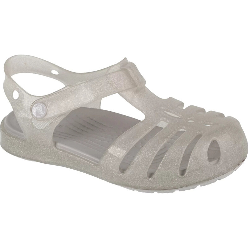 Stříbrné dívčí sandály Crocs Isabella 208444-0IC