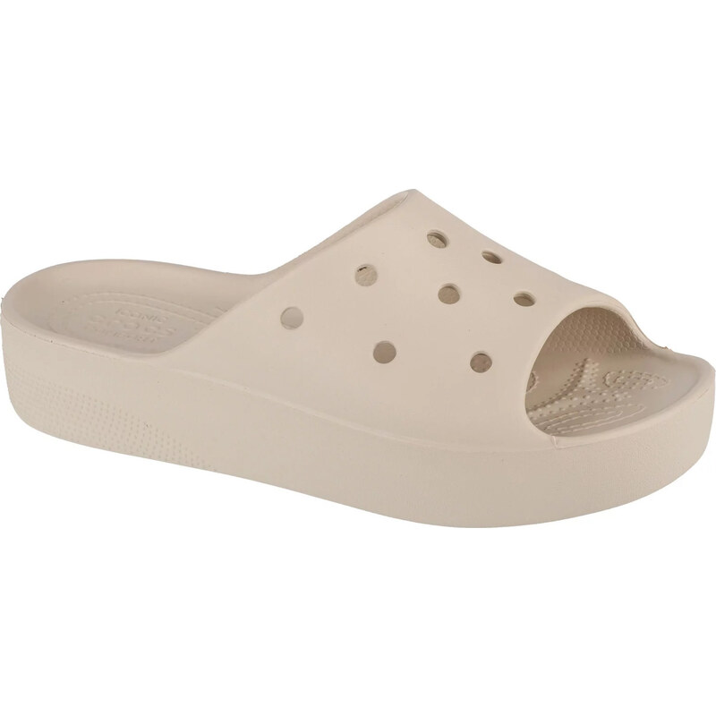 Béžové dámské nazouváky Crocs Classic Platform Slide Béžová 91920255