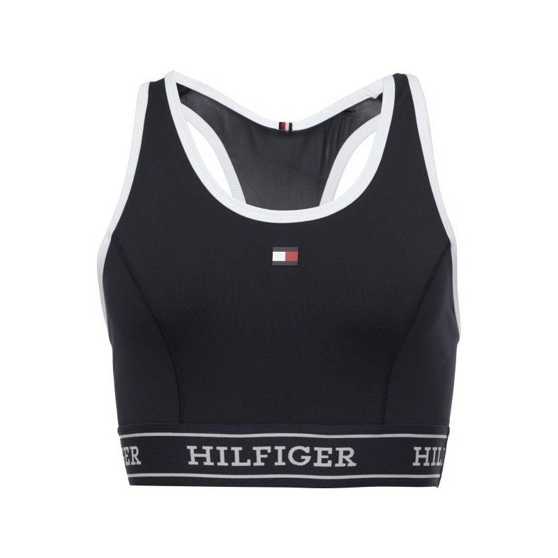 Tommy Hilfiger MONOTYPE TAPE MID Dámská sportovní podprsenka