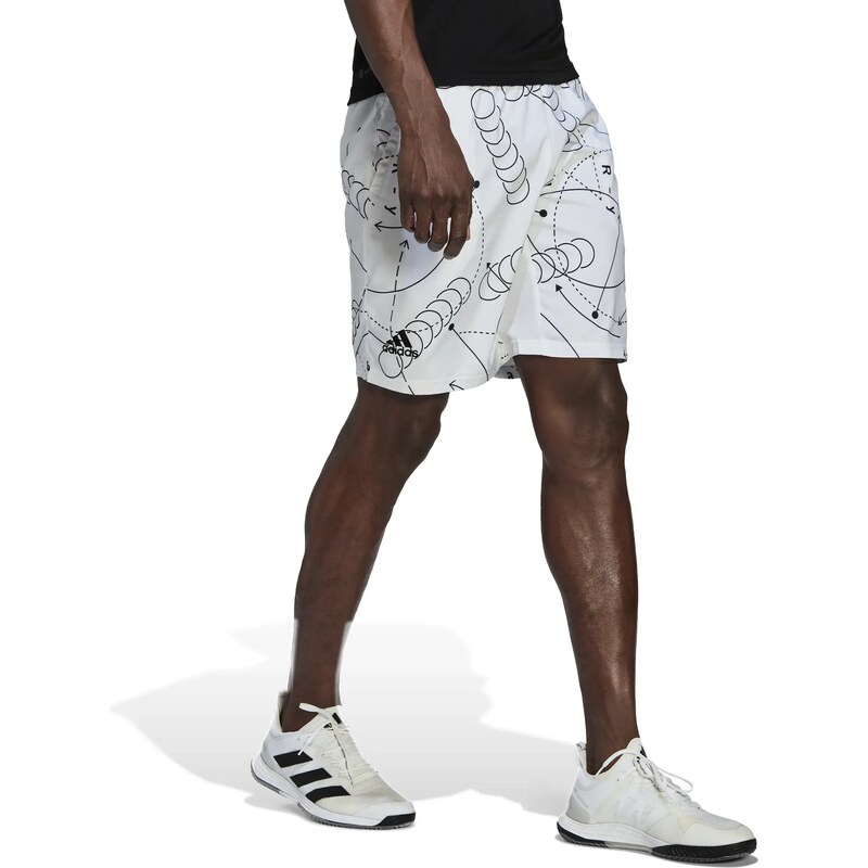 Pánské šortky adidas Club Graphic Short White XL