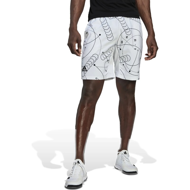 Pánské šortky adidas Club Graphic Short White XL