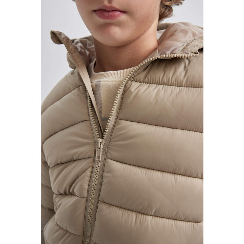 DEFACTO Boy Water Repellent Hooded Puffer Jacket