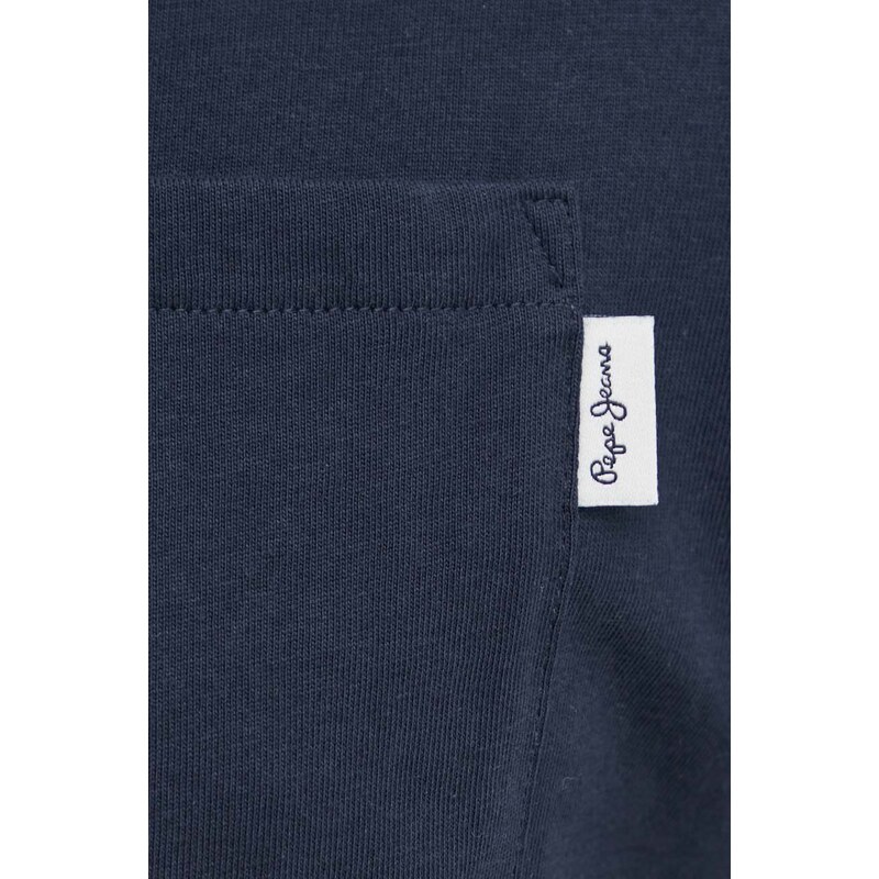Bavlněné polo tričko Pepe Jeans HOLDEN tmavomodrá barva, PM542154