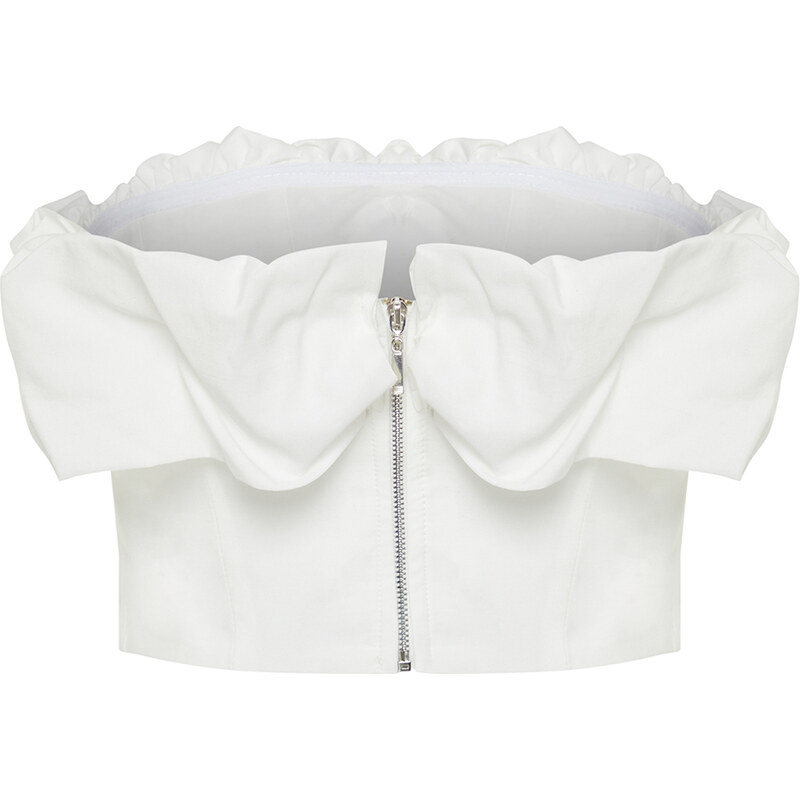 Trendyol Bridal White Bodice Detailed Woven Bustier