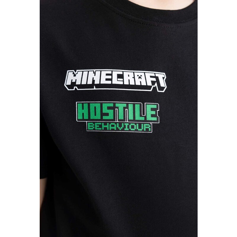 DEFACTO Regular Fit Minecraft Licensed Short Sleeve T-Shirt