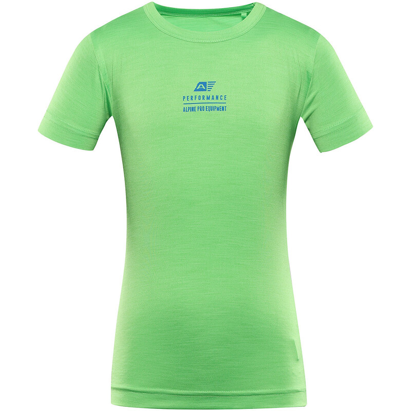 Dětské rychleschnoucí triko Alpine Pro BASIKO - zelená