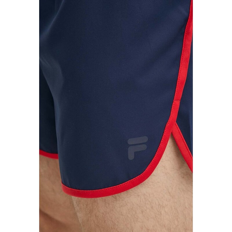 Běžecké šortky Fila Roverto tmavomodrá barva, FAM0628